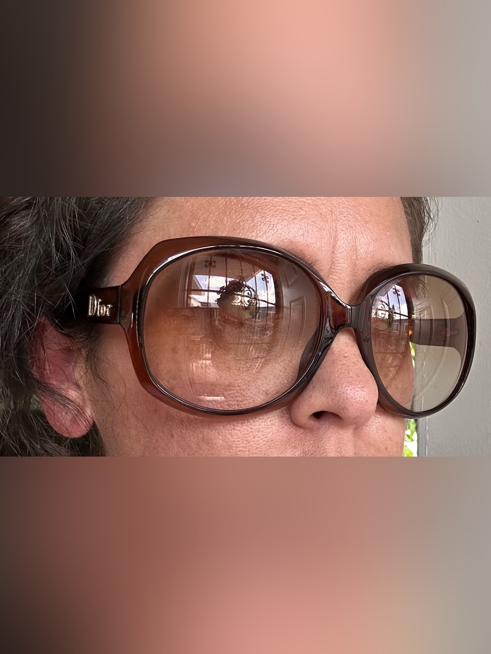 Vintage Christian Dior Oversized Women's Sunglasses in Tortoiseshell, Authentic - Picture 11 of 11